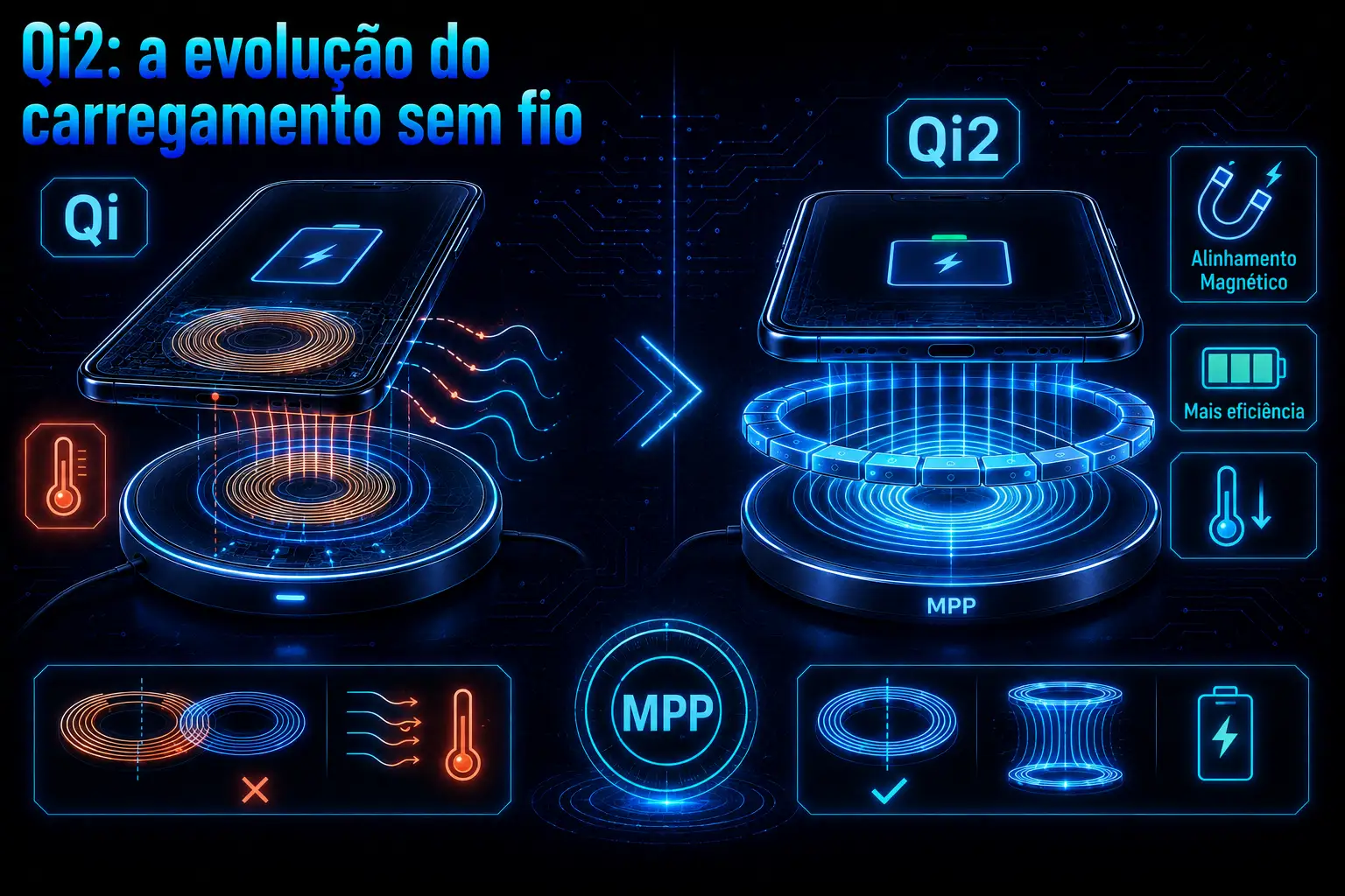 Qi2: a evolução do carregamento sem fio