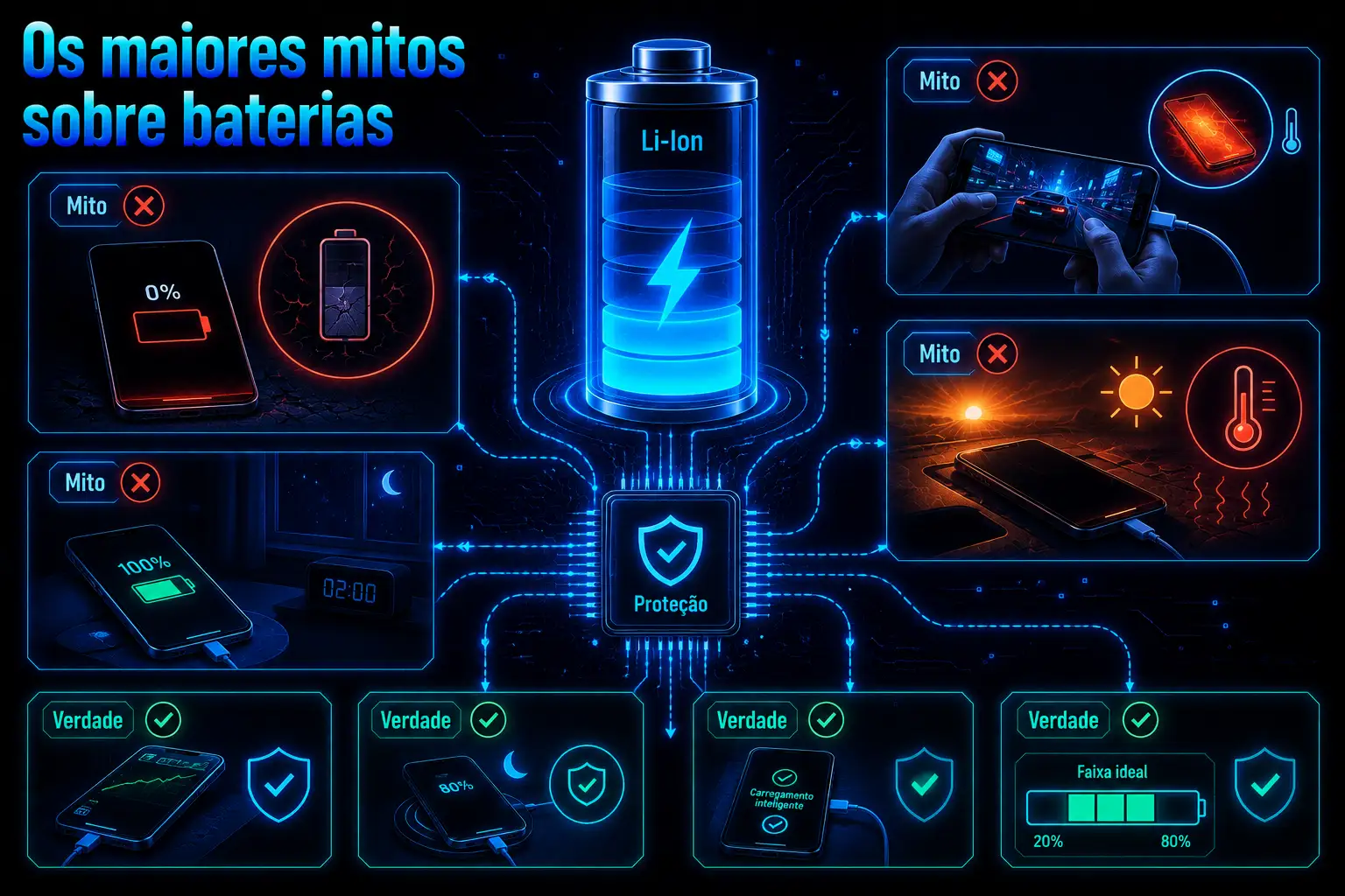 Os maiores mitos sobre baterias